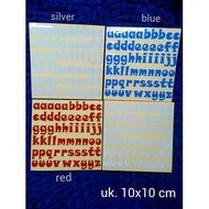 9x9 cm durable car glass ceramic letter STICKER
