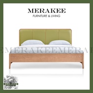 MERAKEE King/Queen Bed Frame Solid Ashwood Bedroom Furniture