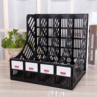 Office Supplies Plastic File Rack Desktop Storage Quadruple Data Rack A4 Office File Organizer File 