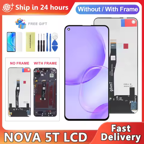 6.26'' Screen For Huawei Nova 5T YAL-L21 L61A L71A Lcd Display Touch Screen Digitizer Assembly Repla