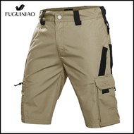 FUGUINIAO Camouflage Cargo Shorts Mens Summer Quick Drying Multiple Pockets Military Pants Outdoor H