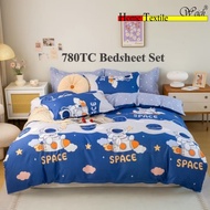 Series B~780TC (Single/Super Single/Queen/King) Design Bedsheet Set ~ SG Ready Stock