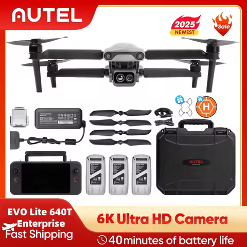Autel Robotics EVO Lite 640T Enterprise Thermal Drone 16x Digital Zoom Dual Camera 6K Professional D