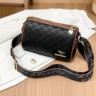 SKM Checkered PU Leather Sling Shoulder Bag BG1000 BG999