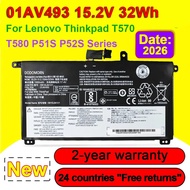 01AV493 SB10L84121 For Lenovo ThinkPad T570 T580 P51S P52S Laptop Battery SB10L84122 SB10L84123 00UR