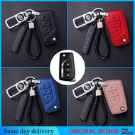 Toyota Hilux Corolla Camry Yaris Fortuner CHR RAV4 Leather Key Case Cover Accessories