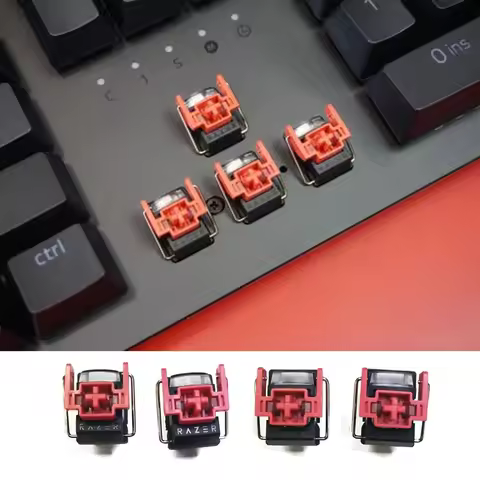 4Pcs V2 Slient Liner Red Switch Hot-Swappable DIY Clicky Linear Optical Switches For Razer Huntsman 