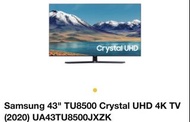 Samsung TU8500 43”$4480/50”$5580