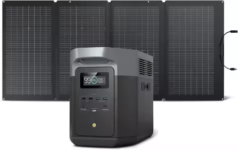 ORIGINAL NEW EcoFlow DELTA 2 Max + 220W Portable Solar Panel