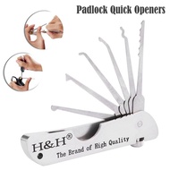 Portable 7 in 1 Locksmith Tools Set Lock Picking Repair Tools Broken Key Extractor Hook Removal Tool