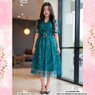 EMBROIDERED TILE DRESS 42120 490 GR J3D Direct Order
