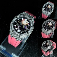 Casioak GA-2100 in stainless steel bezel with full crystals
