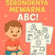 Mewarna ABC Kanak-Kanak | ABC Colouring Book For Kids | PDF Worksheet