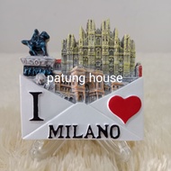 Fridge Magnet Fridge Souvenir Milano Italy Italy Love