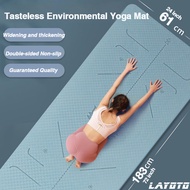 Uberbear TPE Yoga Mat Gym Exercise Mat Eco 6mm Friendly Non-Slip Exercise &amp; Fitness Mat Workout Mat