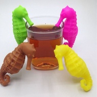 Hippocampus Sea Horse Shape Silicone Tea Infuser Tea Strainer Coffee Filter