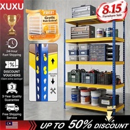 XUXU-Rak Storage Rack Adjustable 4/5 Tier Heavy Duty Metal Boltless Warehouse Large Size Store