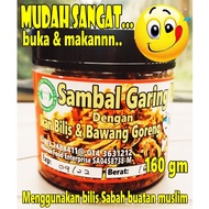 🔥🔥🔥Rm12 Sambal Garing UST. 140gm. Pedas-pedas manja🔥🔥🔥  Ikan Bilis & Bawang Goreng by Hikmah Food