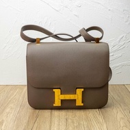 Constance 康康 24 灰 Epsom 皮 金扣