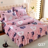 【Joyful Mart】Adrian’s Stok tersedia Cadar 4-in-1 Set Cadar Ropol KING/QUEEN 16inci tinggi