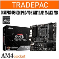 MSI B550M PRO-VDH WIFI AM4 AMD Micro ATX AMD Motherboard & AMD BUNDLE SET