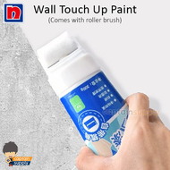 (SG Seller) ★ Wall Touch Up Paint with Roller Brush (White) ★ DIY Household Home Office Coating Cover Doodle Stain Repair Paste