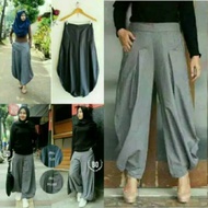 Aladdin drawstring culottes for women muslim fashion pants/