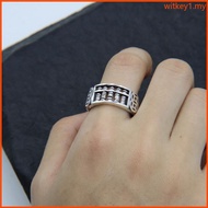 WIT Relief Abacus Ring Vintage  Novelty Ring Personality Fashion Abacus Punk Hip Hop  Jewelry Decor