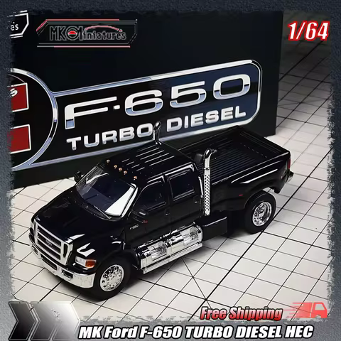 New Mk 1:64 Ford F-650 Turbo Diesel Pickup Truck Hec Limited Simulation Alloy Die-Cast Car Model Col
