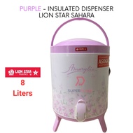 Purple 8 Liters Lion Star Sahara Drink Jar Beverage Dispenser Hot Cold Water Storage Insulated Container