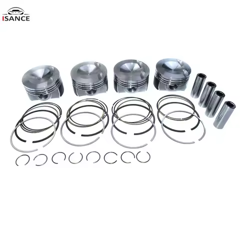 New Engine Pistons / Rings Set for Audi A3 A4 A5 VW Passat Tiguan GTI 2.0 TSI 06H198151B,06H198151C,