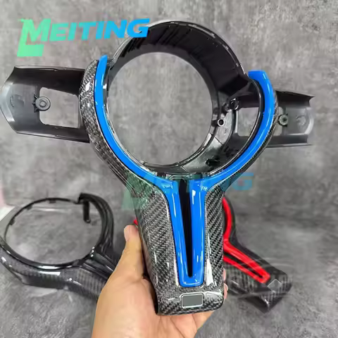 Suitable for BMW 12345 series F10 F20 F30 M2M3 M4M5 thong carbon fiber steering wheel cover