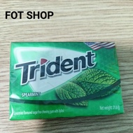 Trident sugar-free mint gum 21,6g (12 cloves x3.8g) chewing gum