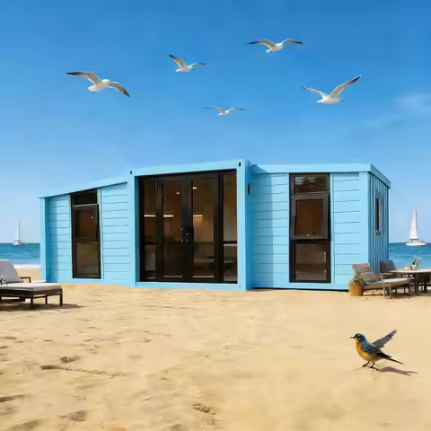 20/30/40ft Customizable Prefab Tiny Home Steel Frame Foldable Expandable Mobile Home Houses ready to