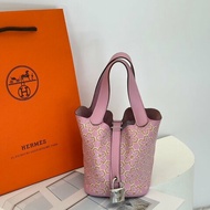 HERMES Picotin 14 - 黃花錦葵紫銀 U