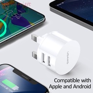 HARRIETT Dual Usb Round Charger EU 5V 2.1A Dual USB Mini Adapter Travel Charger Head Travel Charger Mobile Phone Adapter Wall Charger