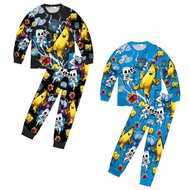 热游戏堡垒之夜印花服装 儿童长袖家居服睡衣套装Hot Game Fortnite Print Costume20251102