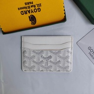 Goyard Goyard Card Wallet Document Leather Case Storage Bag Genuine Leather Card Holder Dog Teeth Co