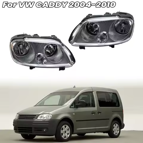 HEADLIGHT H7/H1 FOR VW CADDY 3 BJ 04-10 TOURAN 1T BJ 04-07 headlight 9PIN Headlamp Daytime Running L