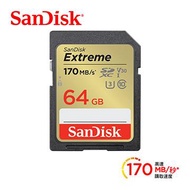 SanDisk Extreme SD 64G V30 記憶卡 SDSDXV2-064G-GNCIN