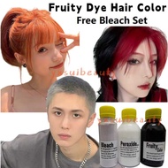 (FREE bleach set) Direct Hair Color Kit (10minutes )100ml+Free Bleach&Peroxide(100ml) hair dye rambu