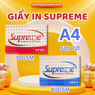 1 Ream 500 Tờ Giấy in Văn Phòng Supreme Khổ A4 Chính Hãng