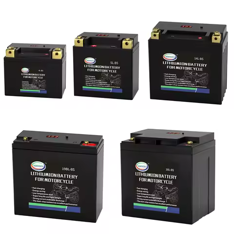12V Lithium LiFePO4 Motorcycle Starting Battery 2Ah 4Ah 6Ah 8Ah 12Ah 16Ah Scooter Snowmobile Jet Ski