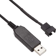 TM-FANCHANGER Timely [Cable Converts Case Fan to USB Connection] DC 12V Fan to USB 5V Drive [Support