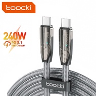 Toocki PD 240W Type C to Type C Cable 100W USB C Fast Charging Charger Wire PD 27W C-L Fast Charging