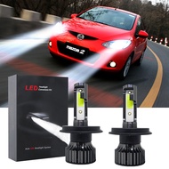 หลอดไฟหน้า LED 100% 12-32V 6000K สีขาว สําหรับ Mazda 2 ปี 2014-2022 CG CJW 2 ชิ้น