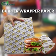 RAMLY Burger Wrapping Paper Oil Proof Kertas Balut Burger Ayam Lembu 100pcs Ramly 汉堡包装纸 防油