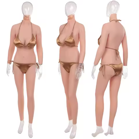 Eyung Silicone Bodysuit E Cup Fake Vagina Breast Form Fake Boobs Silicon Body Transgender Crossdress