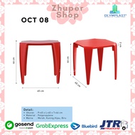 Olymplast Plastic Children's Study Table COLORFUL Plastic Terrace Table OCT-08