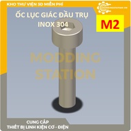 304 stainless steel countersunk hex bolts size M2x3, M2x4, M2x5, M2x6, M2x8, M2x10, M2x12, M2x14, M2